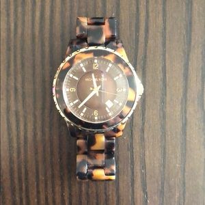 Michael kors tortoise shell watch